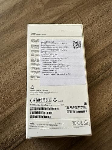 iphone 17 pro max qiyməti: IPhone 13, Qara, Face ID — 7