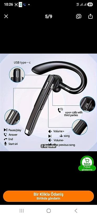 micro nausnik: Yeni Simsiz (Bluetooth) Qulaqcıqlar, Blue Microphones, rəng - Qara — 6