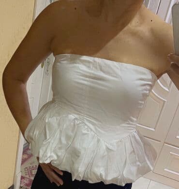 qadın koftaları: Sviter, Stradivarius, L, rəng - Ağ — 1