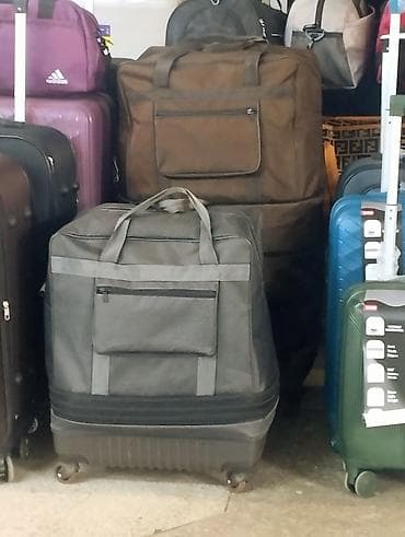 Səyahət üçün çamadan və çanta dəsti təkərli və yığılan çanta yeni 35₼ — 1