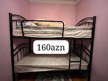 demir tava: Oğlan və qız üçün, Çarpayı, Matras ilə, Siyirməsiz, Dəmir — 1