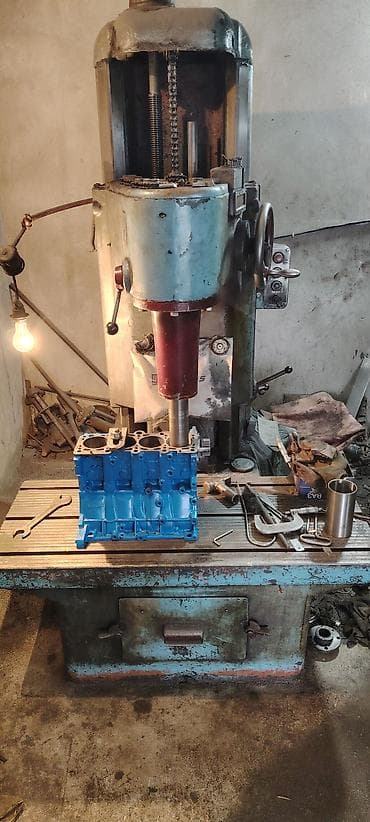 mator su: Sənaye şaquli qazma–honlama dəzgahı - Avtomobil mühərrik bloklarının — 7