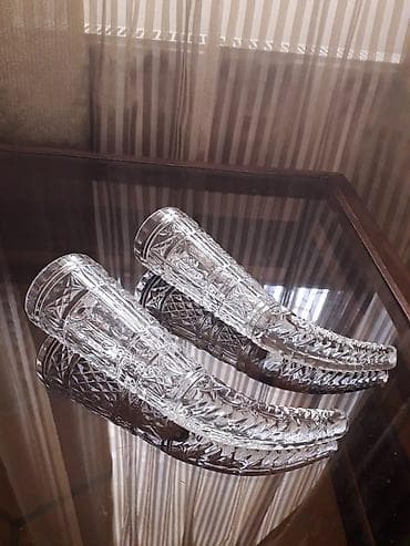 СССР.Хрустальные рога.В отличном состоянии.Длина около 24,5см.В