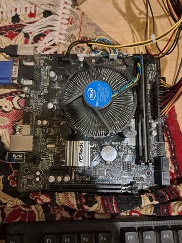 Настольные ПК и рабочие станции: Материнская плата ASRock H410M, Б/у — 4