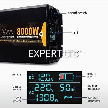 islenmis masin: Yeni Inverter, 1500-3000 Vt, 24 - 220 volt, Ünvandan götürmə, Ödənişli çatdırılma, Rayonlara çatdırılma — 2