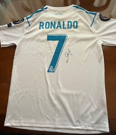 qarabağ forması satın al: Ağ rəngdə, Real Madrid futbol klubunun loqosu, Adidas markasının — 1