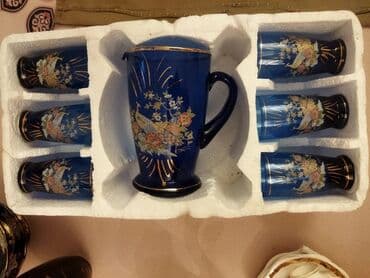 тап аз продажа посуди: Чайный набор, цвет - Золотой, Фарфор — 6