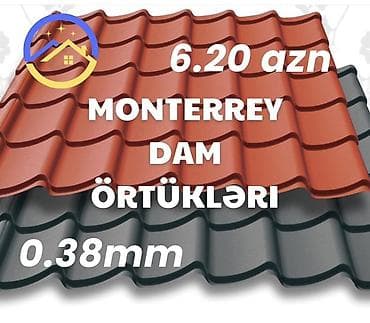 Monterrey dam örtükləri – 0.38 mm - Profil: Monterrey tipli metal — 1
