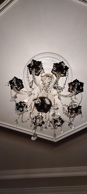 lyustrlar: Çılçıraq, 8 lampa, Xrustal — 2