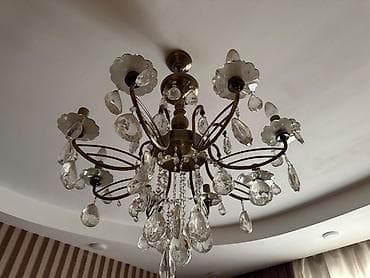 lustra ventilator: Çılçıraq, 6 lampa, Metal — 1
