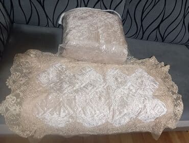 yatag ortuyu: Yataq üçün Yeni rəng - Bej Yataq örtüyü, Ünvandan götürmə — 2