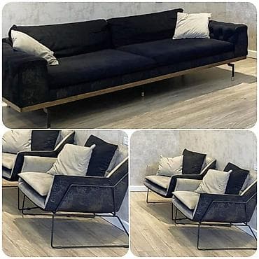 Gul✔️1800 man(Badamdar). Divan+ 2 kreslo dəsti. İtaliya istehsalıdir