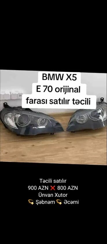 Komplekt, BMW, Orijinal, İşlənmiş