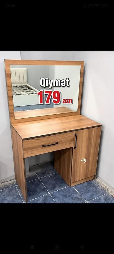 xonca desti: Yataq otağı mebelləri dəsti – ağac naxışlı modern dizayn - — 3