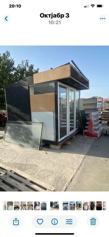 сдам контейнер на ортосайском рынке: Satılır: Daşınan ticarət köşkü (konteyner tipli kiosk) - Ön tərəfi — 4