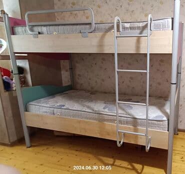 madeyra tek carpayi qiymetleri: Oğlan və qız üçün, İşlənmiş, Çarpayı, Matras ilə, Siyirməsiz, Laminat — 1