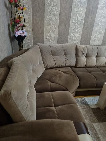 ucuz divanar: Künc divan dəsti - Forma: L-şəkilli/künc konstruksiya, geniş oturma — 2