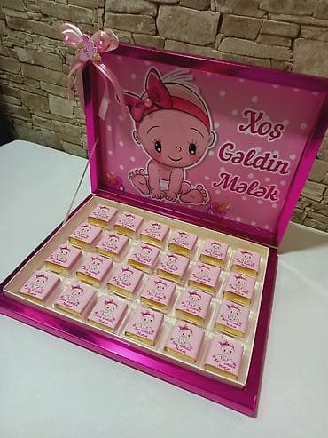 Xonçalıq paylama şokoladlar istəyə uygun yazi ilə.Çatdirilma var — 1