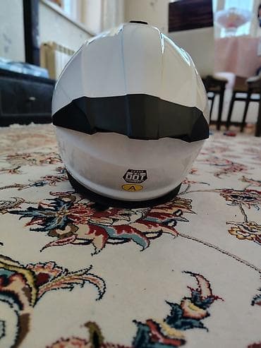 Motonəqliyyat: SASIQUE tam üzlü motosiklet dəbilqəsi.Tam yeni - Rəng: ağ (qara — 3