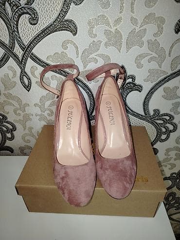 a klas: Brend: JULINA Model: Qadın tuflisi Rəng: Pudra/çəhrayı Material: Süet — 3