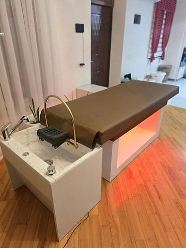 boş drel: Kuşetka SPA/hamam üçün professional köpük və yuma masası komplekti - — 1