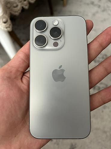 ipad pro m5: IPhone 15 Pro, 128 GB, Natural Titanium, Simsiz şarj, Face ID — 5
