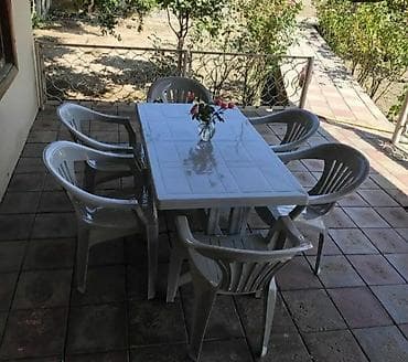 ders stol: Yeni, Dördbucaq masa, 6 stul, Açılan, Plastik, Azərbaycan — 3