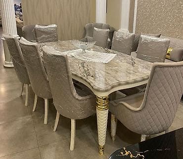 divan stolu: Rusiya istehsalı olan, 8 nəfərlik, yüksək keyfiyyətli stol dəsti — 1