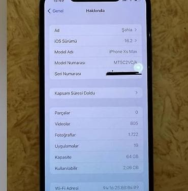 iphone xss: IPhone Xs Max, 64 GB, Gümüşü, Face ID — 3