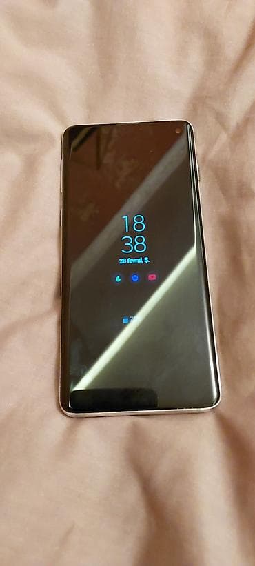 ayfon 7 plus 128 gb: Samsung Galaxy S10, 128 GB, rəng - Ağ — 1