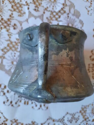 купить антиквариат: Qedimi mis su qabi. d- 11.5 см, h‐ 10.5 см. Состояние отличное — 4