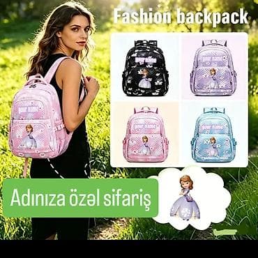 Личные вещи: Ad sifarişli məktəbli çantaları.Whatsapp var — 4