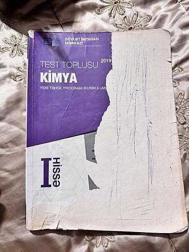 Məktəb dərslikləri: 1) Kimya – TQDK (Abituriyent) nəşri, 2016 3manat 2) Kimya 7 -2manat - — 8