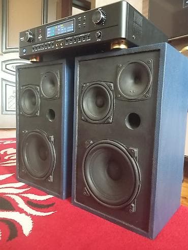 музыкальный центр самсунг: İki ədəd passiv akustik kolon və üstündə inteqrə edilmiş — 1