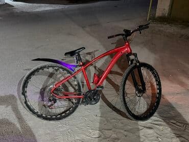 velosiped temiri baki: Dağ/şosse tipli velosiped - Rəng: qırmızı, qara detallarla - Çərçivə — 3