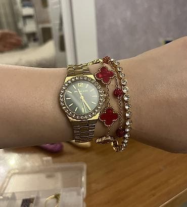 anti pas: Qol saatı, Michael Kors, rəng - Qızılı — 1