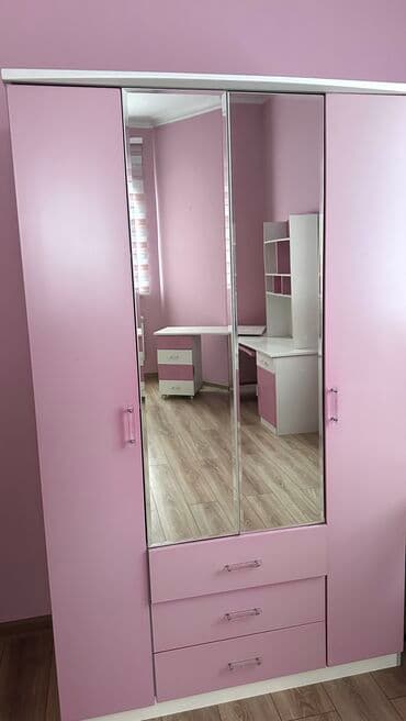 genc qiz otagi: Qız üçün, İşlənmiş, Təknəfərlik çarpayı, Dolab, Yazı masası — 3