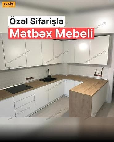 Özəl sifarişlə mətbəx mebeli – minimalistik və funksional dizayn - — 1