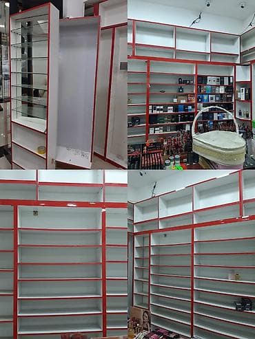 vitrin stend: Mağaza üçün vitrin və rəf komplekti - Ümumi sahə: 23 m² vitrin — 1