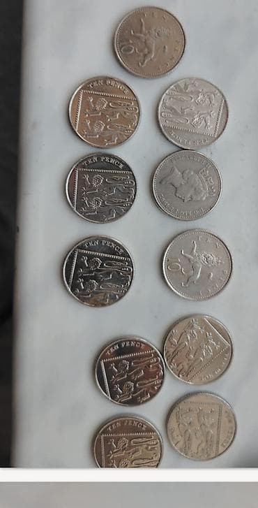 Məhsul: Böyük Britaniya 10 pənslik sikkələr toplusu Təsvir: - — 4