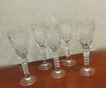 nerj qablar: Qədəhlər, rəng - Ağ, Xrustal, 300 ml — 4