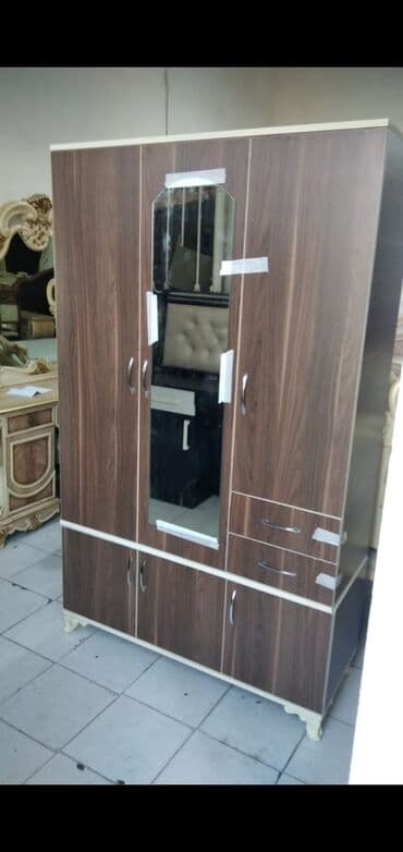 Dolablar: Yeni, Açılan, 3 qapılı Düz dolab, Qarderob, paltar dolabı, Azərbaycan — 15