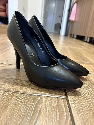 stiletto ayaqqabilar: Ölçü: 37, rəng - Qara, İşlənmiş — 1