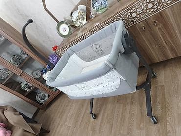 yatak matrasi: Oğlan və qız üçün, İşlənmiş, Dördbucaq, Beşik, Matras ilə, Yellənmə mexanizmsiz — 3