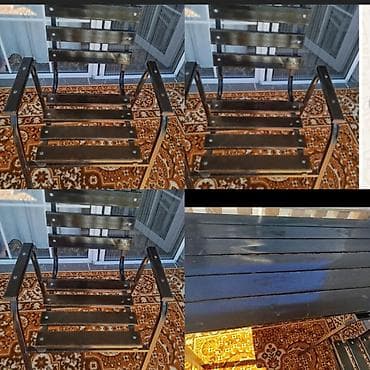 perla stul: Həyət və bağ üçün dəst: masa + 6 ədəd stul - Material: metal karkas — 1