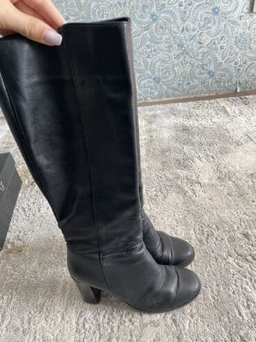 çəkmələr: Ölçü: 38.5, rəng - Qara, İşlənmiş — 3