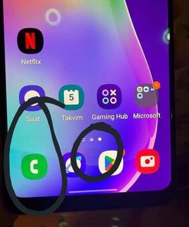 Apple iPhone: Samsung Galaxy A31, цвет - Голубой, Отпечаток пальца — 8