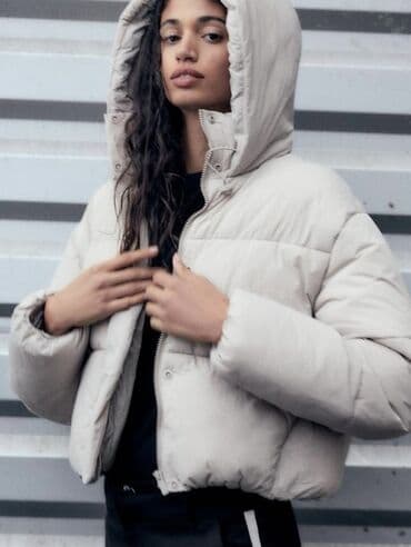 ucan teyyare oyuncaq: Zara qadın şişme kurtka
Su ve külek keçirmez model — 5