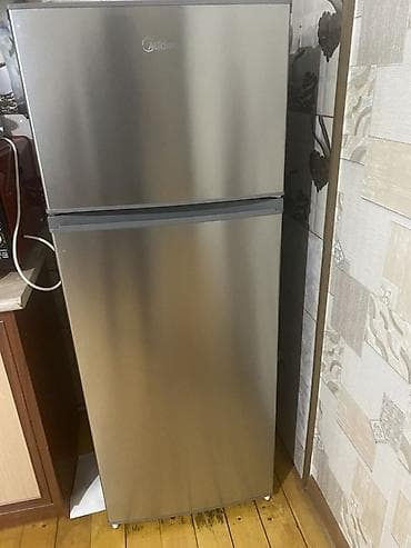 İşlənmiş 2 qapılı Midea Soyuducu Satılır, rəng - Gümüşü