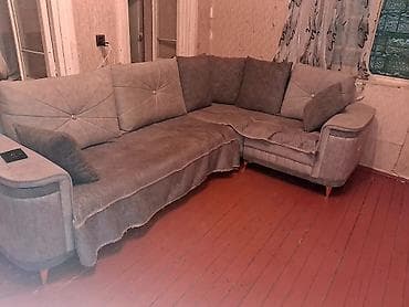 divar kitab refleri: Künc divan, İşlənmiş, Açılan, Vеlur parça — 1